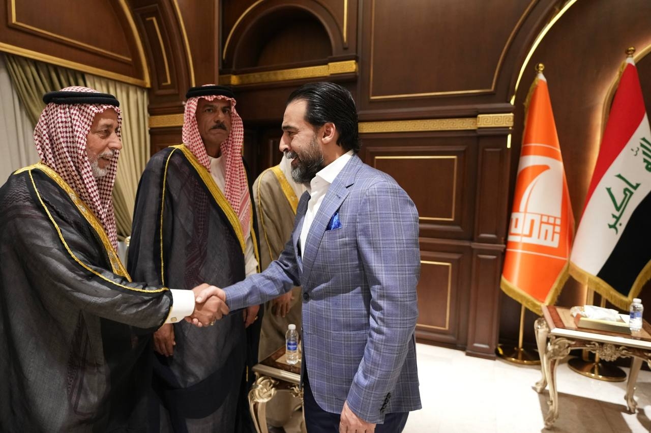 الحلبوسي يؤكد لشيوخ ووجهاء شمال بابل أهمية حفظ الاستحقاقات والمشاركة الفاعلة في الانتخابات